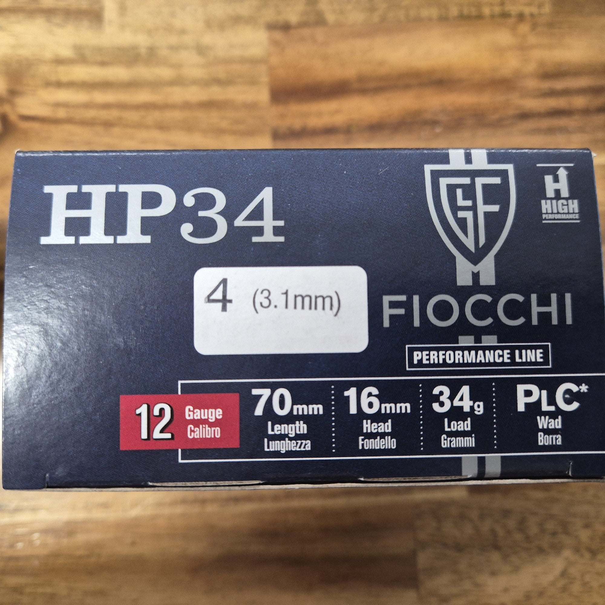 FIOCCHI 12G 34GM #4 1375 FPS 25 PKT