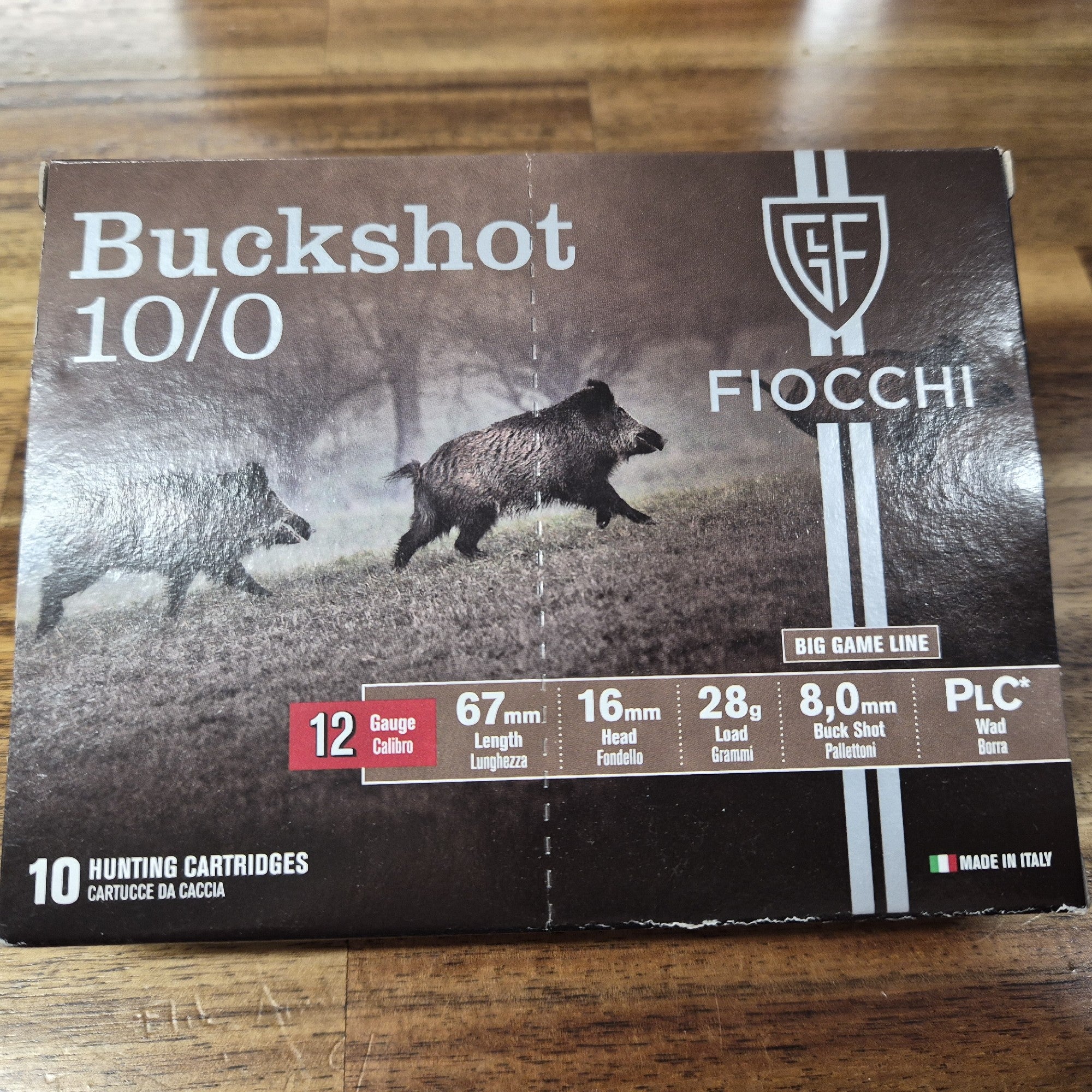 FIOCCHI 12G 10/0 SG 9 PELLET 28GM 1400FPS 10PKT