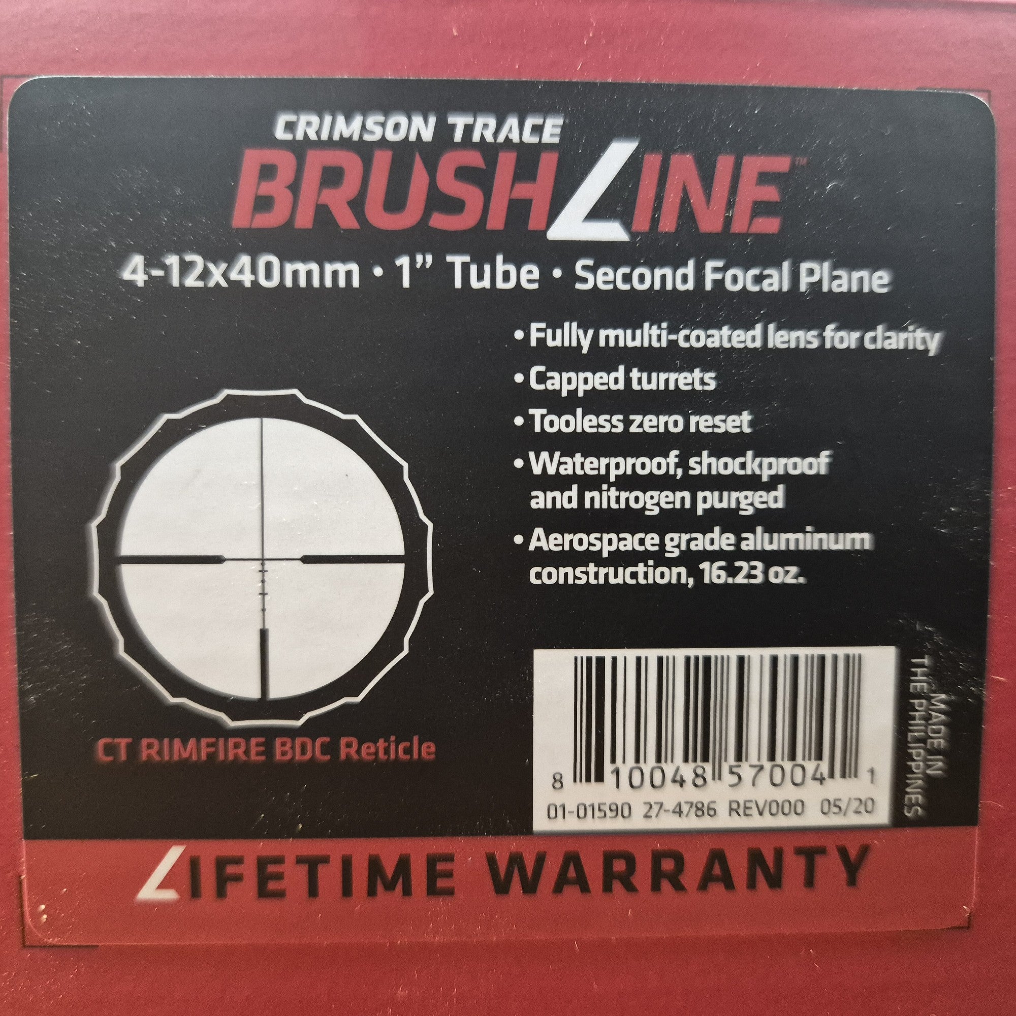 CT CRIMSON TRACE BRUSHLINE 4-12X40 BDC RIMFIRE