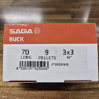 SAGA BUCKSHOT 12GA 34GR 9 PELLETS 10PK