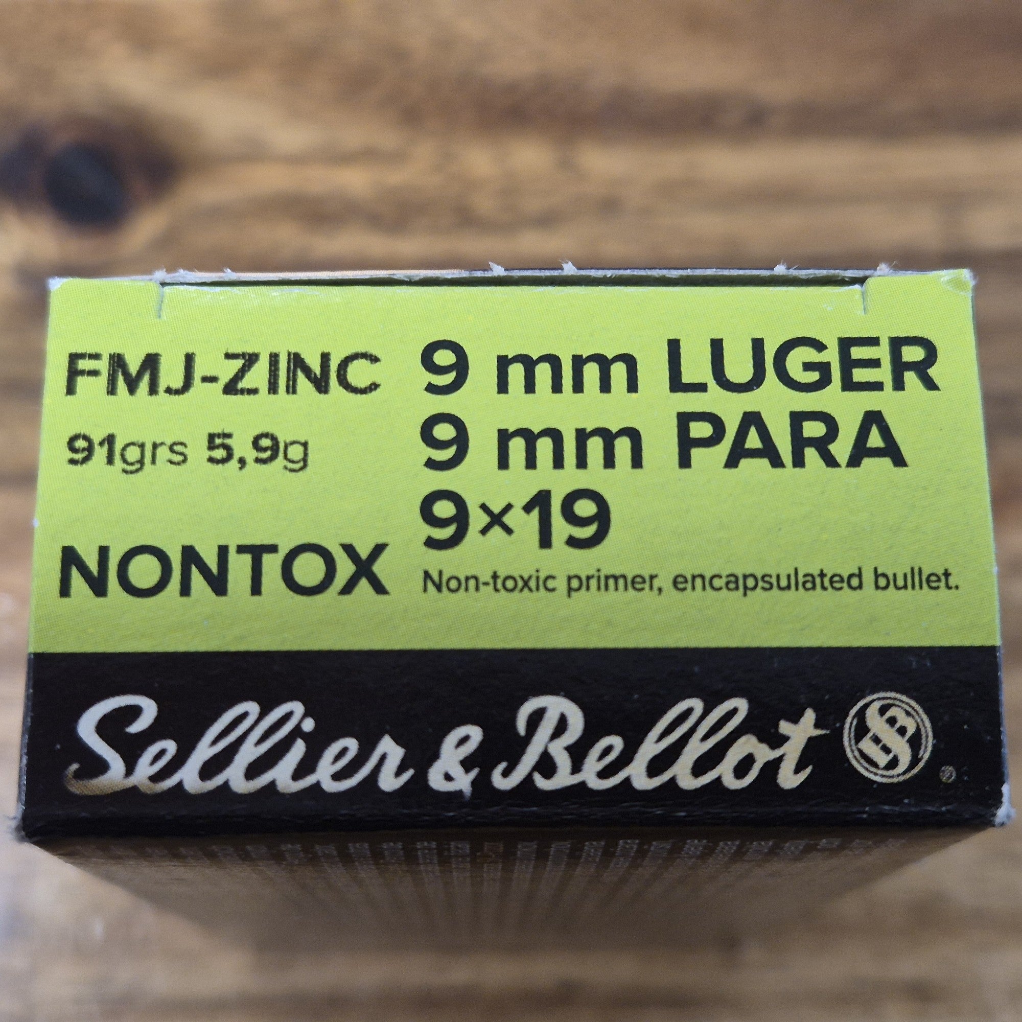 S&B 9MM 91 GR FMJ-ZINC 50 PK