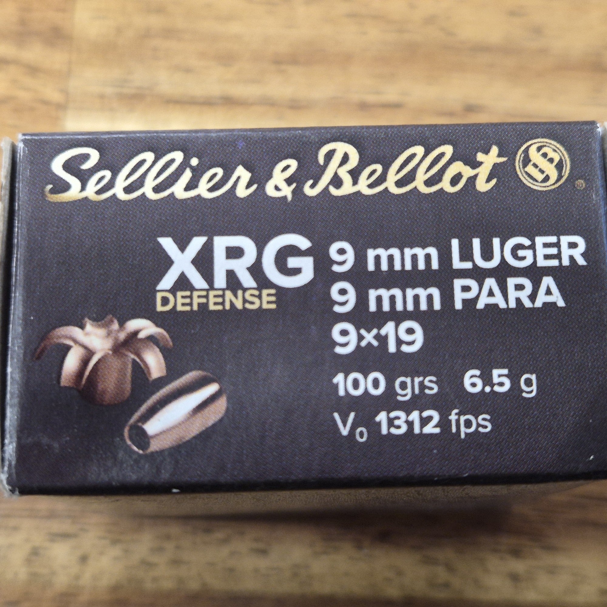 S&B 9MM LUGER 100 GR XRG-D 25 PK