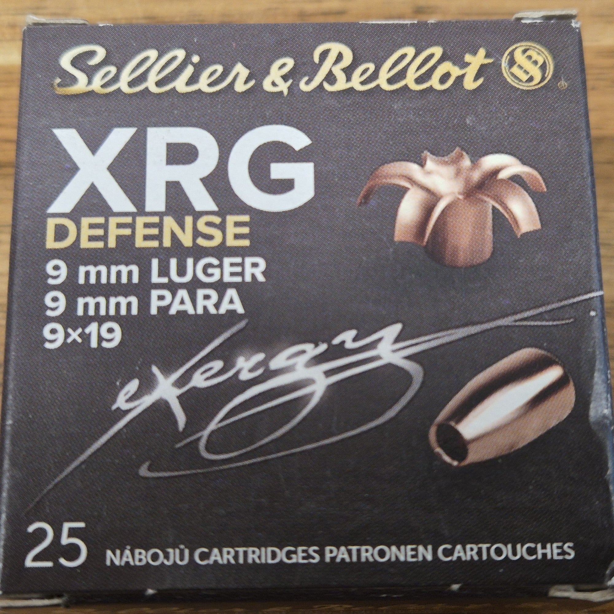 S&B 9MM LUGER 100 GR XRG-D 25 PK