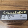 S&B 303 BRITISH 150 GR SP 20 PK