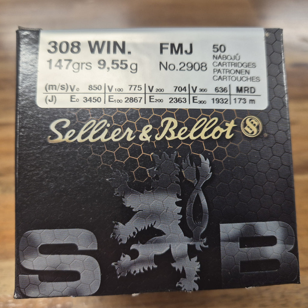 S&B 308 WIN 147 GR FMJ 50 PK