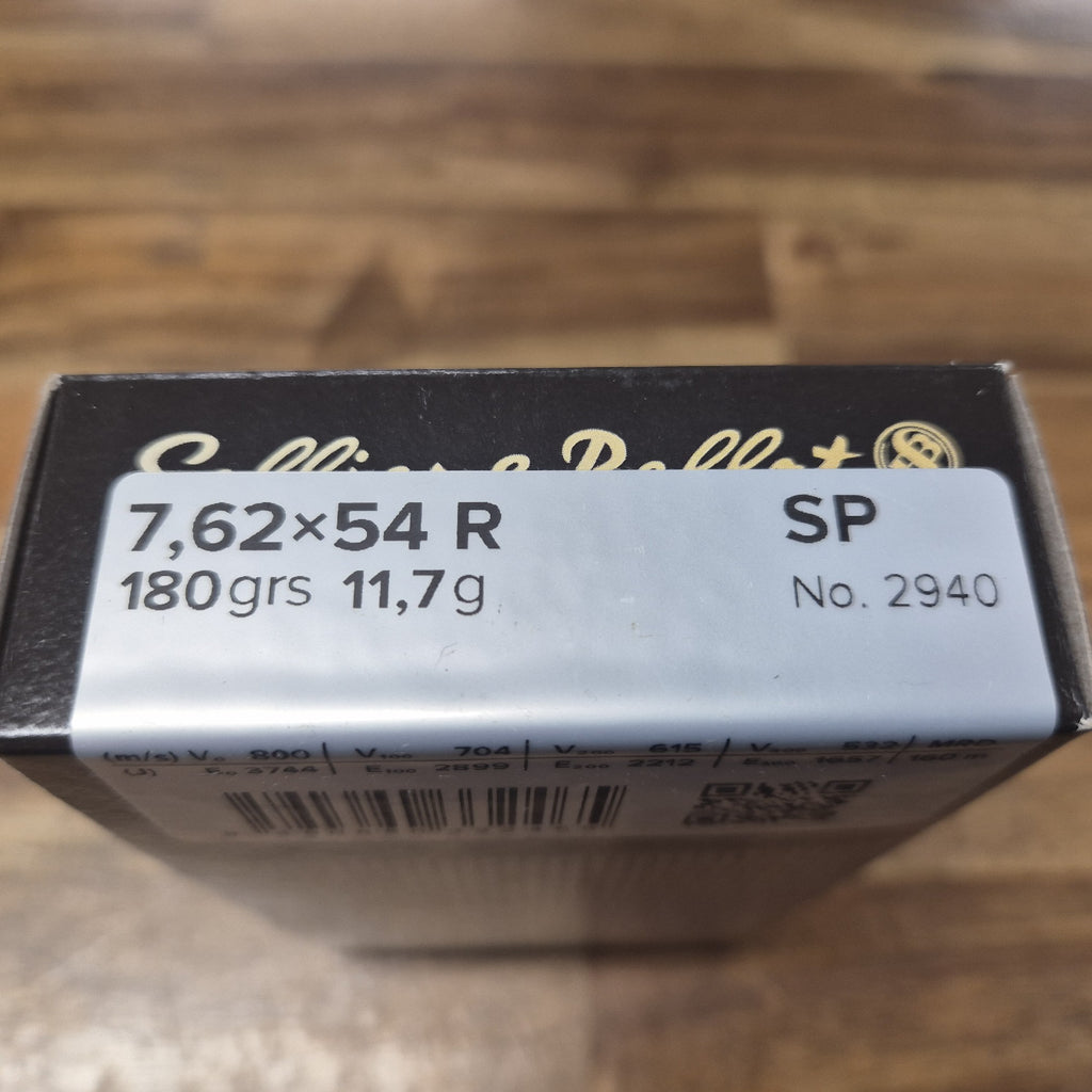 S&B 7.62X54R RUSSIAN 180 GRAIN SP 20 RD