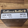 S&B 308 WIN 150 GR SPCE 20 PK