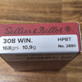 S&B 308 WIN 168 GR HPBT 20 PK