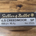 S&B 6.5 CREEDMOOR 156 GR SP 20 PK