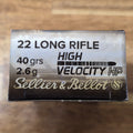 S&B 22 LR HV HP 40 GR LHP-PB 50 PK 1263FPS