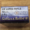 S&B 22 LR SB CLUB 40 GR LRN 50 PK 1066FPS