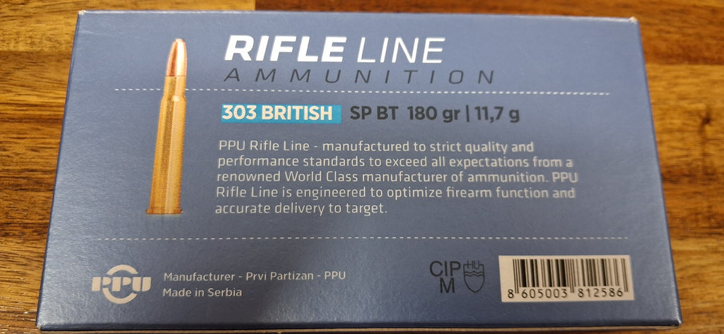 PPU 303 BRITISH 180GR SP PKT 20PK