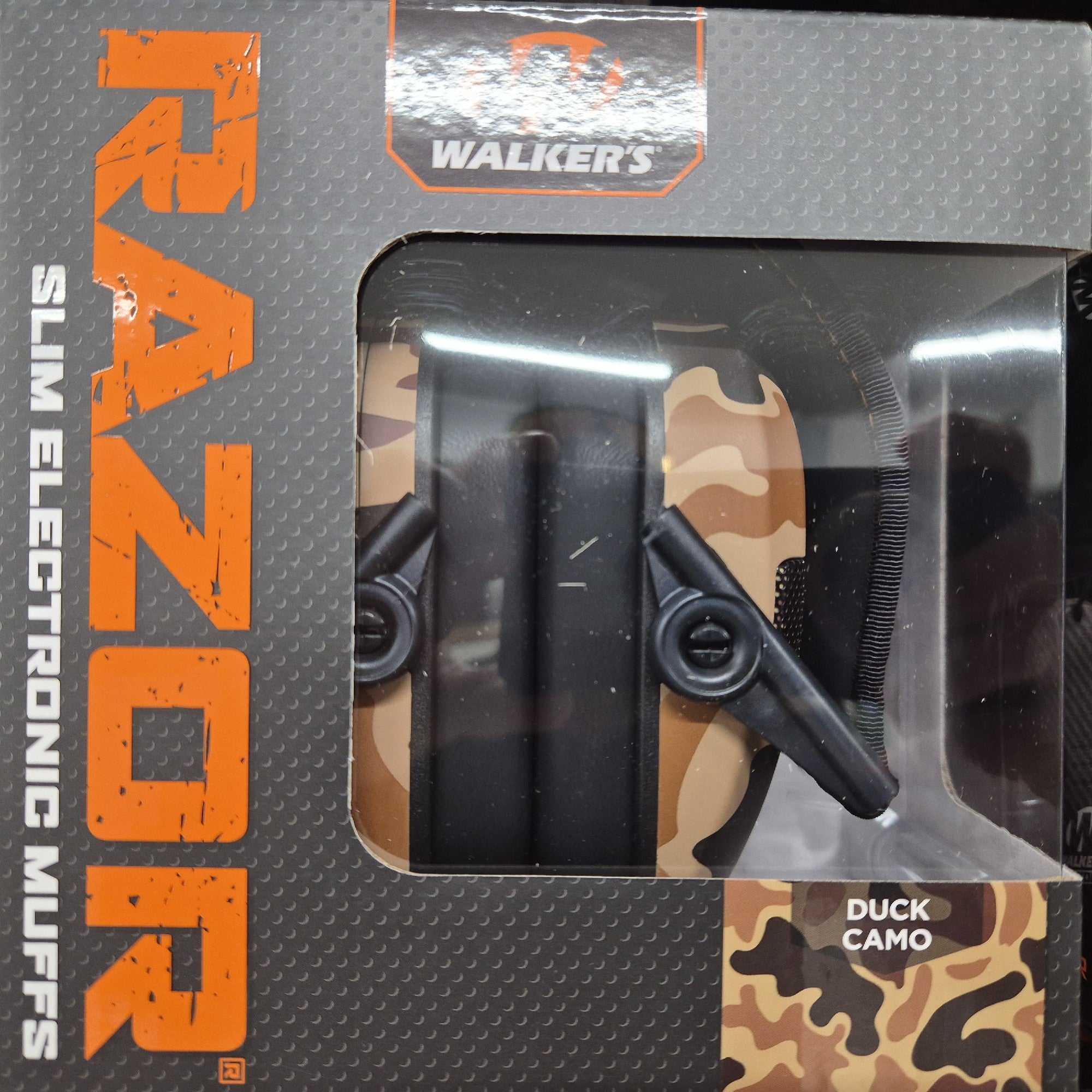 WALKER'S RAZOR SLIM ELEC. MUFF NRR 23DB DUCK CAMO