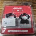 ACCURA 1 INCH MED STEEL RINGS WEAVER / PICATINNY