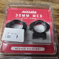 ACCURA 30MM MED STEEL RINGS WEAVER / PICATINNY