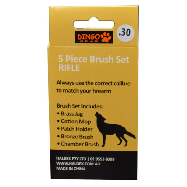 DINGO GEAR BRUSH SET .30 CAL RIFLE 5PC