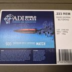 ADI WORLD CLASS 223REM 55GR SIERRA BLITZ KING #1455 50PK