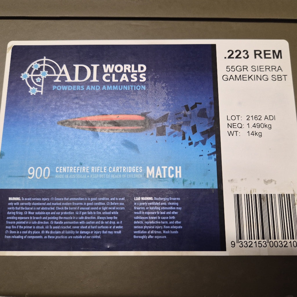 ADI WORLD CLASS 223REM 55GR SIERRA GAME KING 50PK
