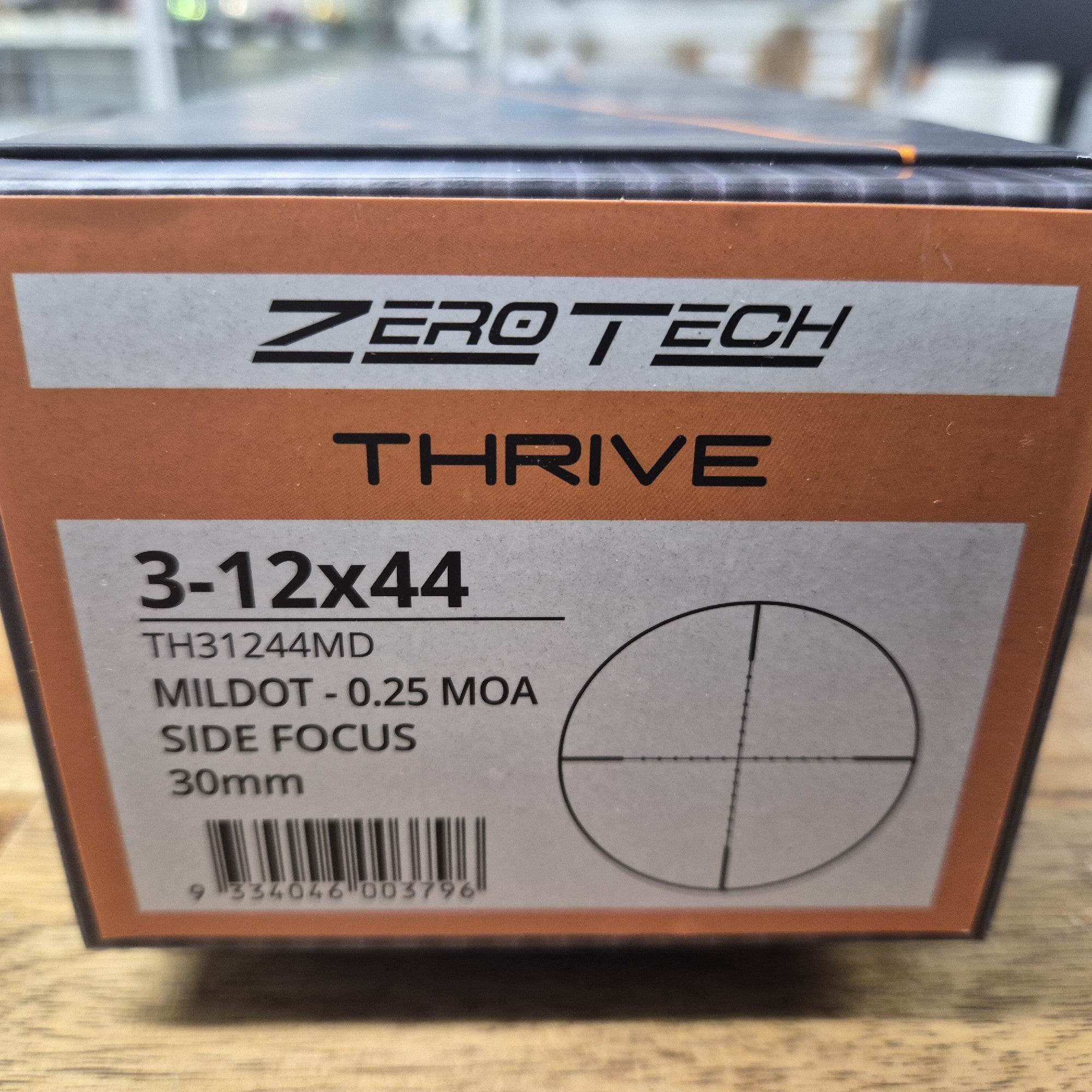 ZT THRIVE 3-12X44 ZEROPLEX ZEROTECH RRP $399