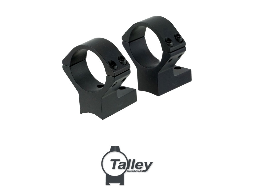 TALLEY 30MM ALLOY LIGHTWEIGHT RINGS - BLACK (HIGH, TIKKA T3 AND T3X)