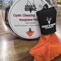 HOOK & BONE OPTIC CLEANING CLOTH IN NEOPRENE POUCH