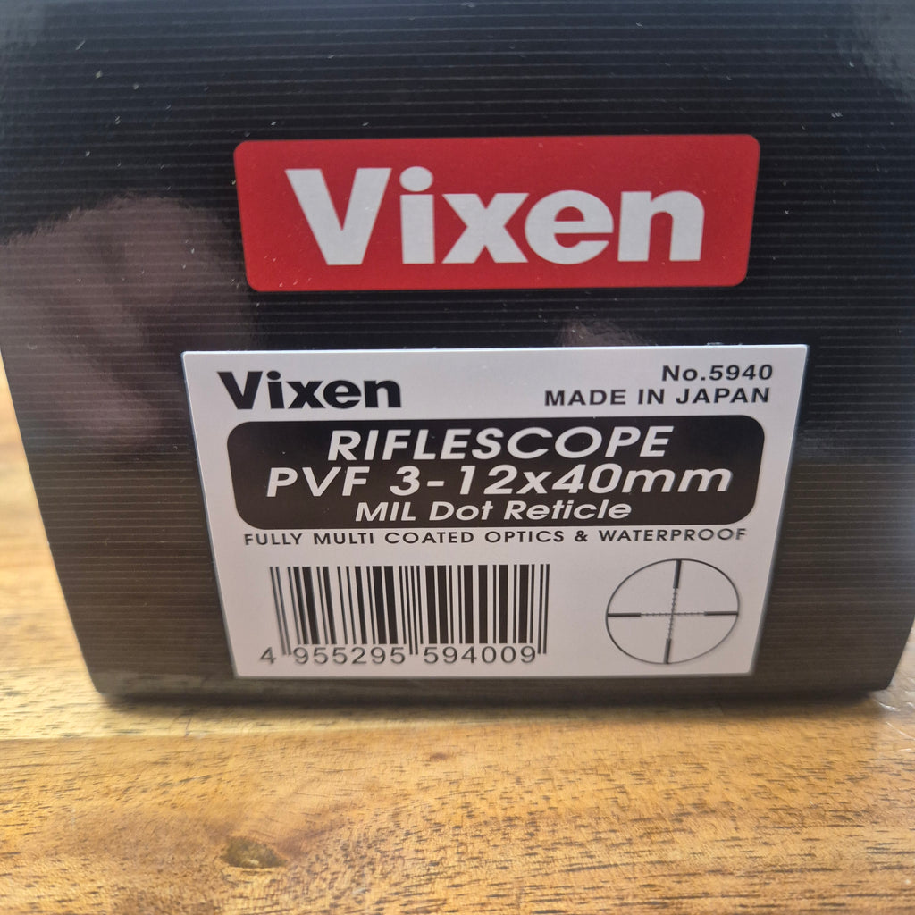 VIXEN 3-12X40 MIL DOT
