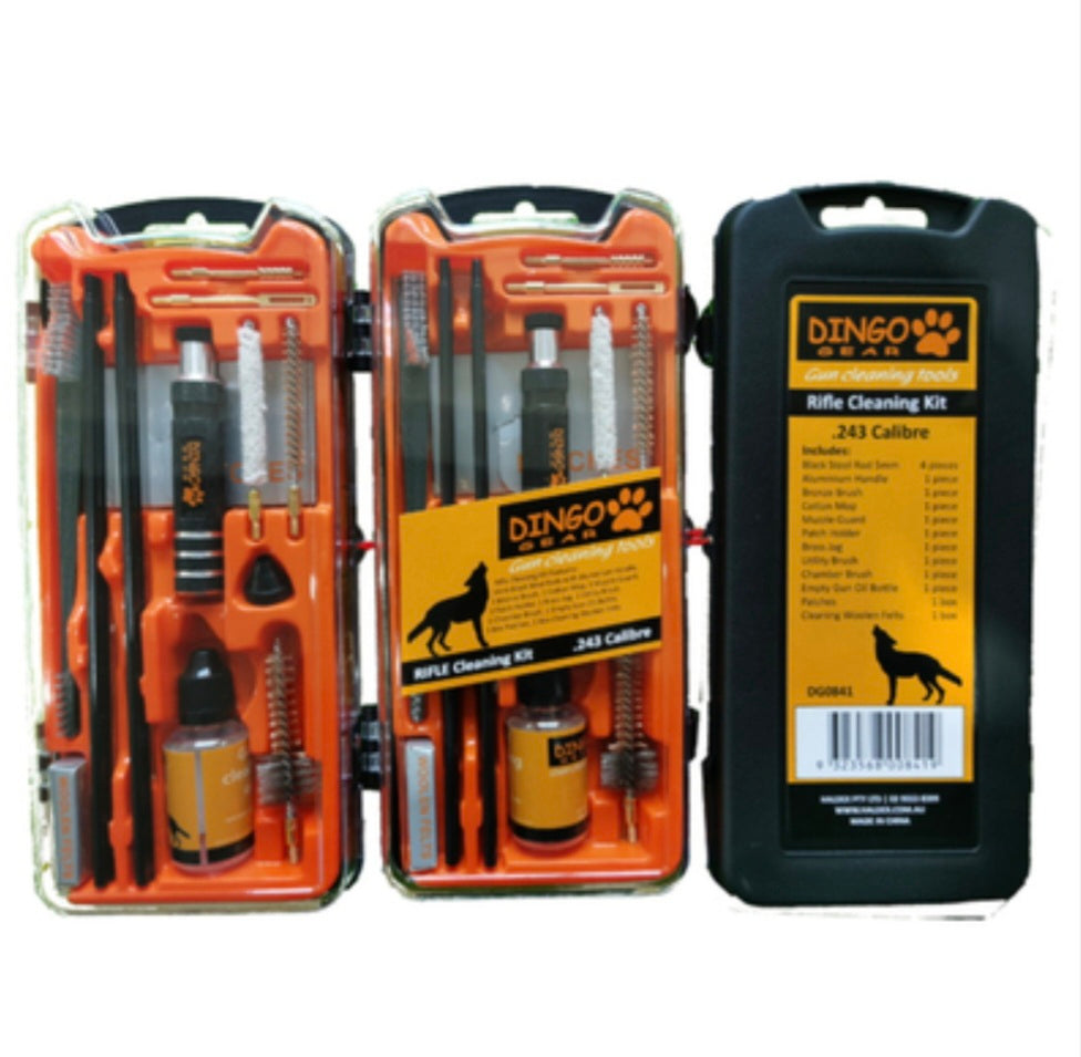 DINGO GEAR CLEANING KIT .243 CAL RIFLE