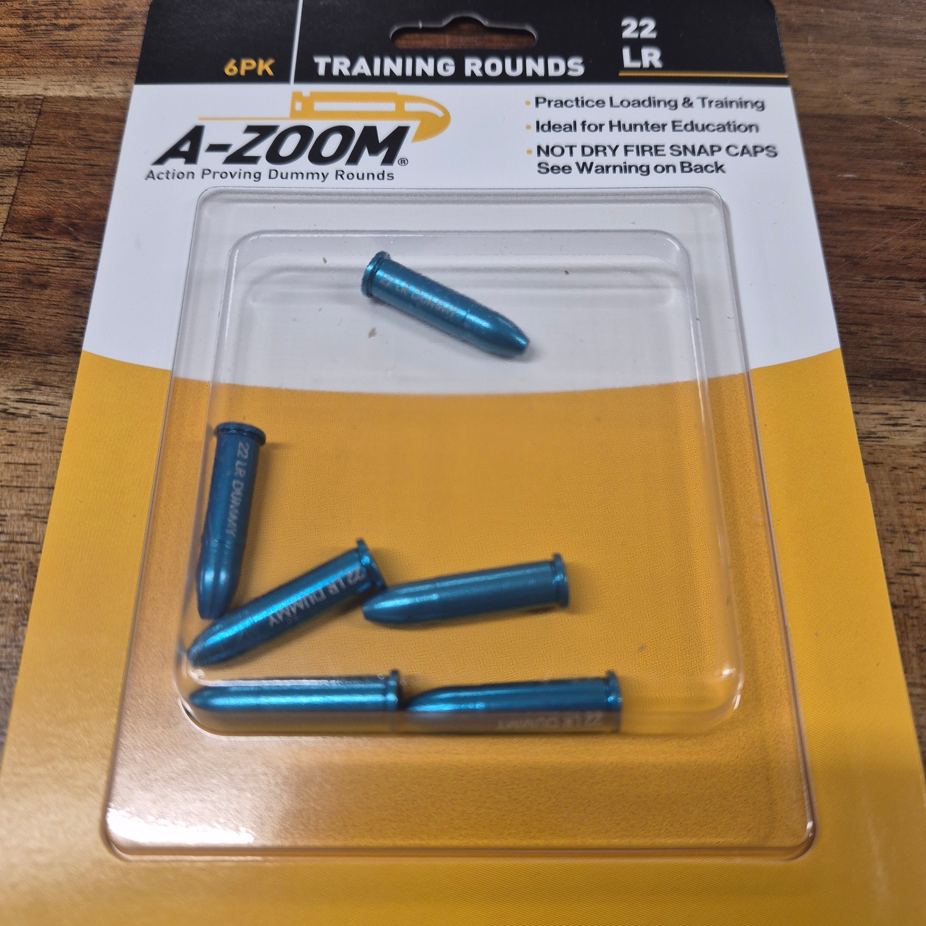 A-ZOOM 22 RF SNAP CAPS 6 PK