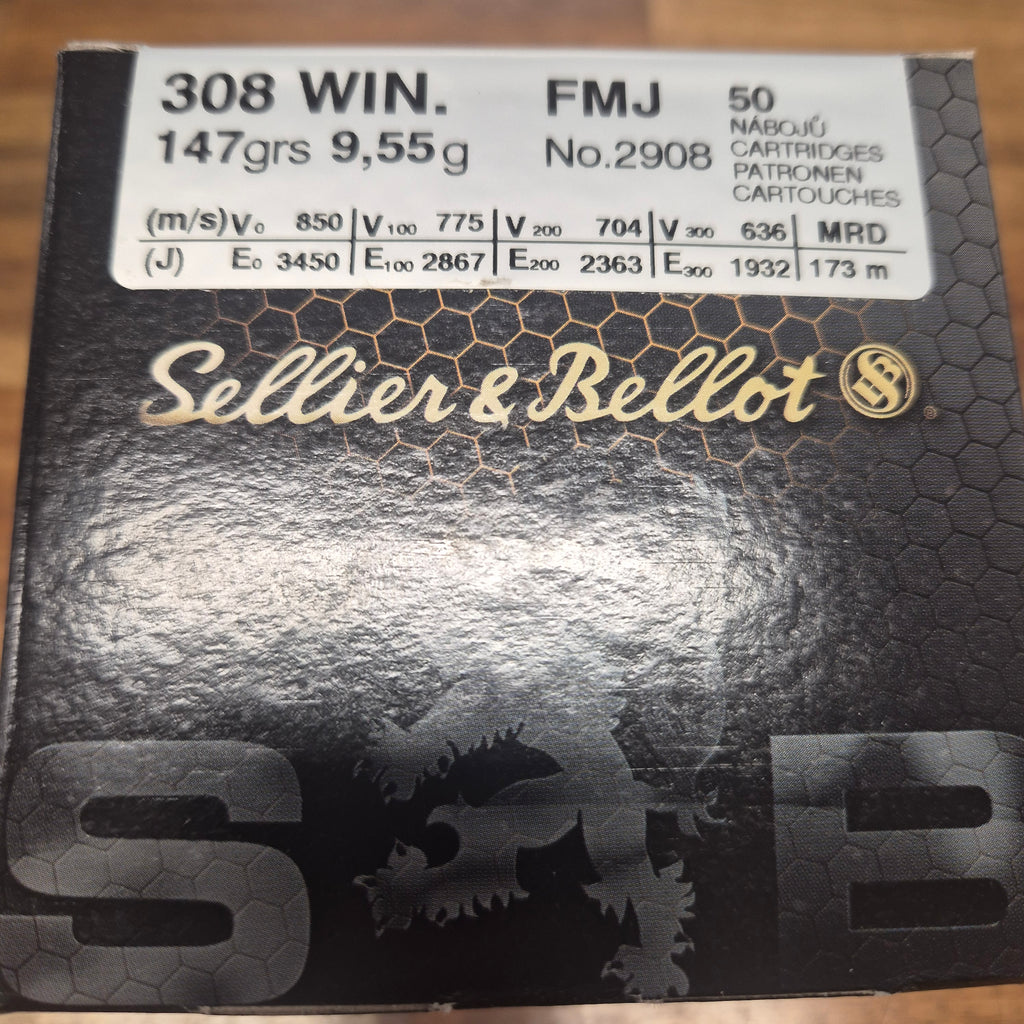 S&B 308 WIN 147 GR FMJ 50 PK