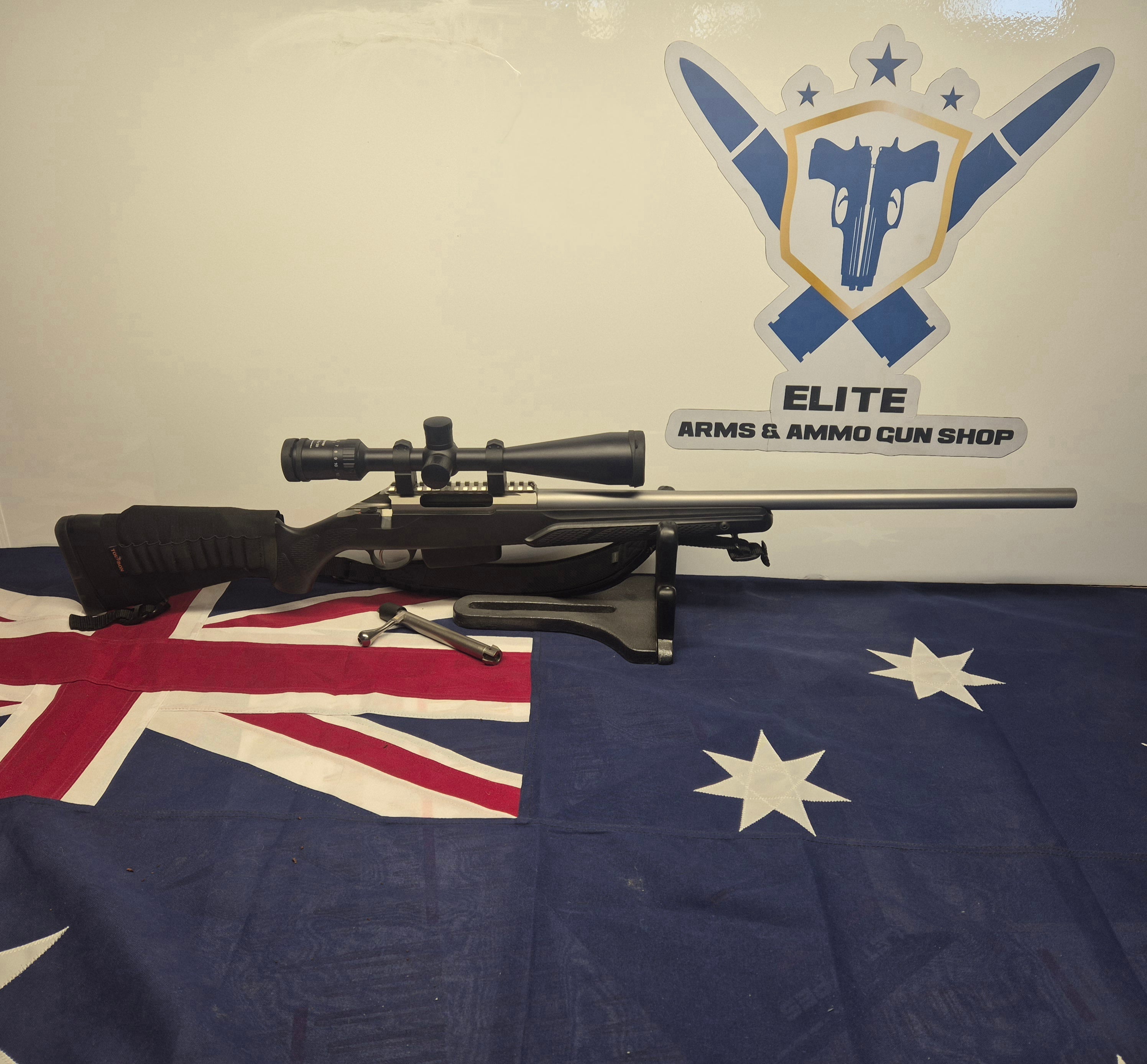 TIKKA T3 223REM HEAVY VARMINT STAINLESS BARREL WITH SLING & MEOPTA MEOPRO 6-18X50 SCOPE ** $900 ONO **