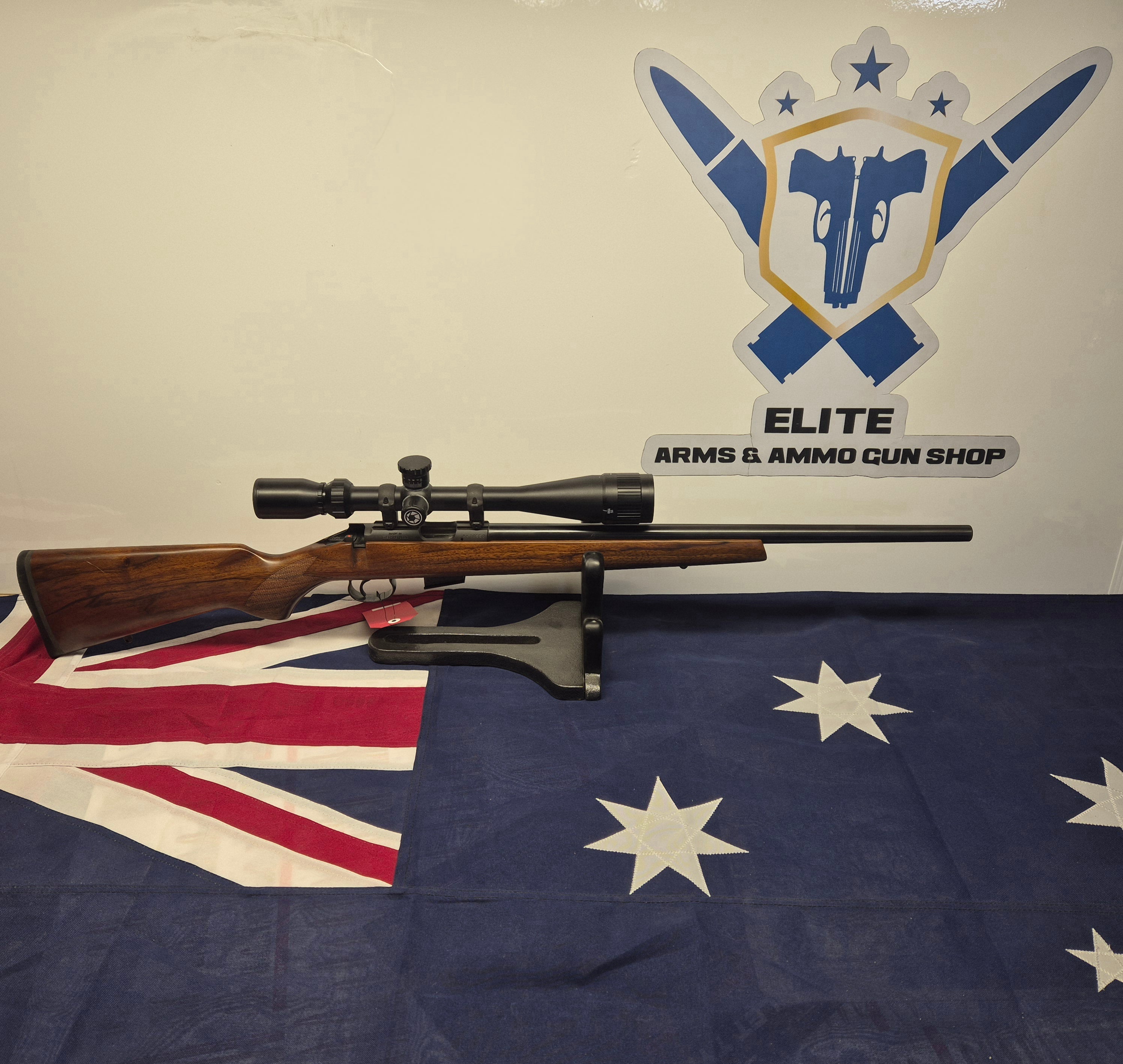 CZ 452-2E ZKM 17HMR 5RD SEMI VARMINT BARREL WITH BARSKA 6-18X40 SCOPE - EXCELLENT CONDITION ** $1000 ONO **
