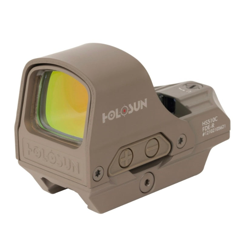 HOLOSUN HS510C-FDE RED CIRCLE DOT/SOLAR PANEL/QD MOUNT