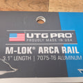 UTG PRO M-LOK ARCA RAIL 7075-T6, 3.1" LENGTH USA MADE