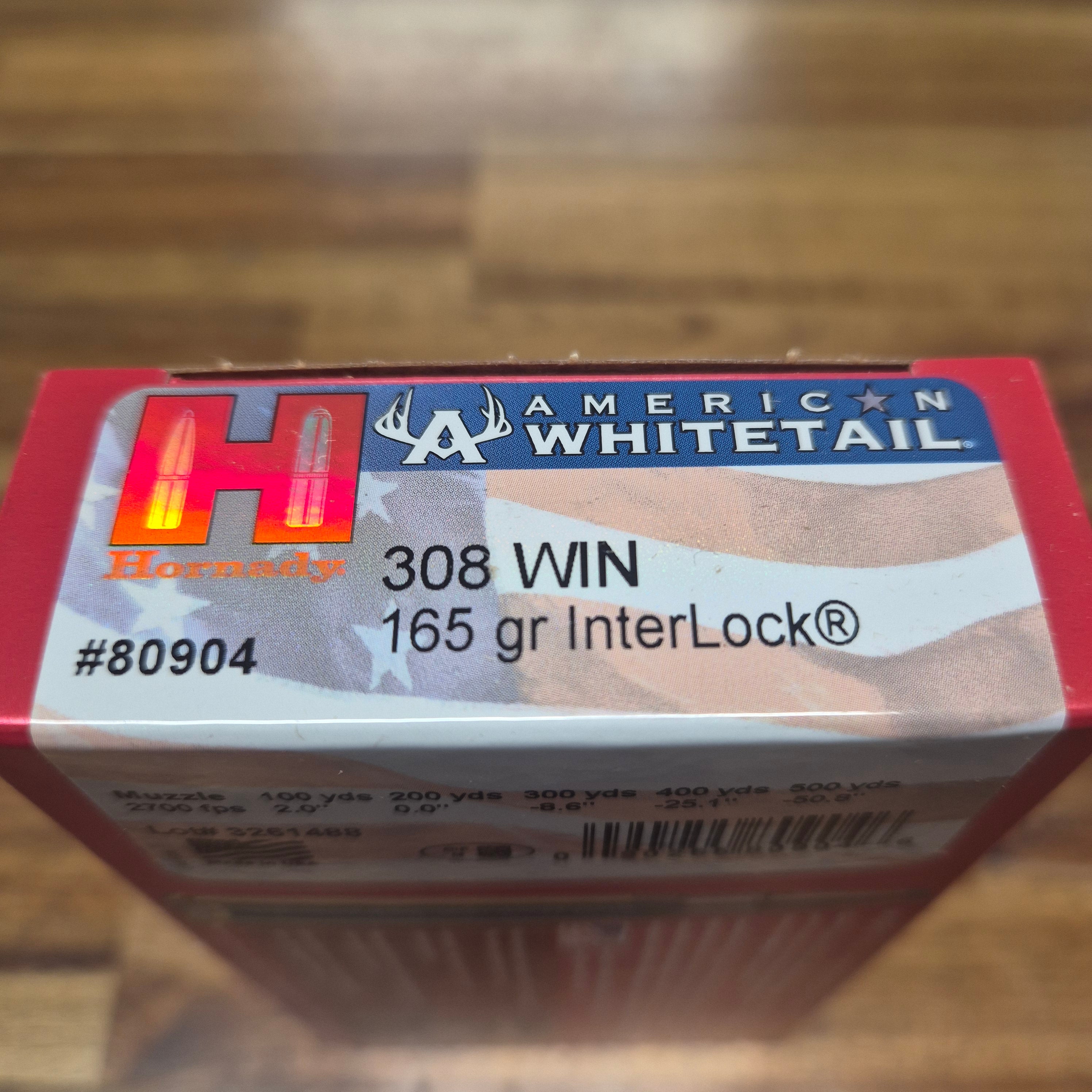 HORNADY 308 WIN 165 GR SP AW 20 PK
