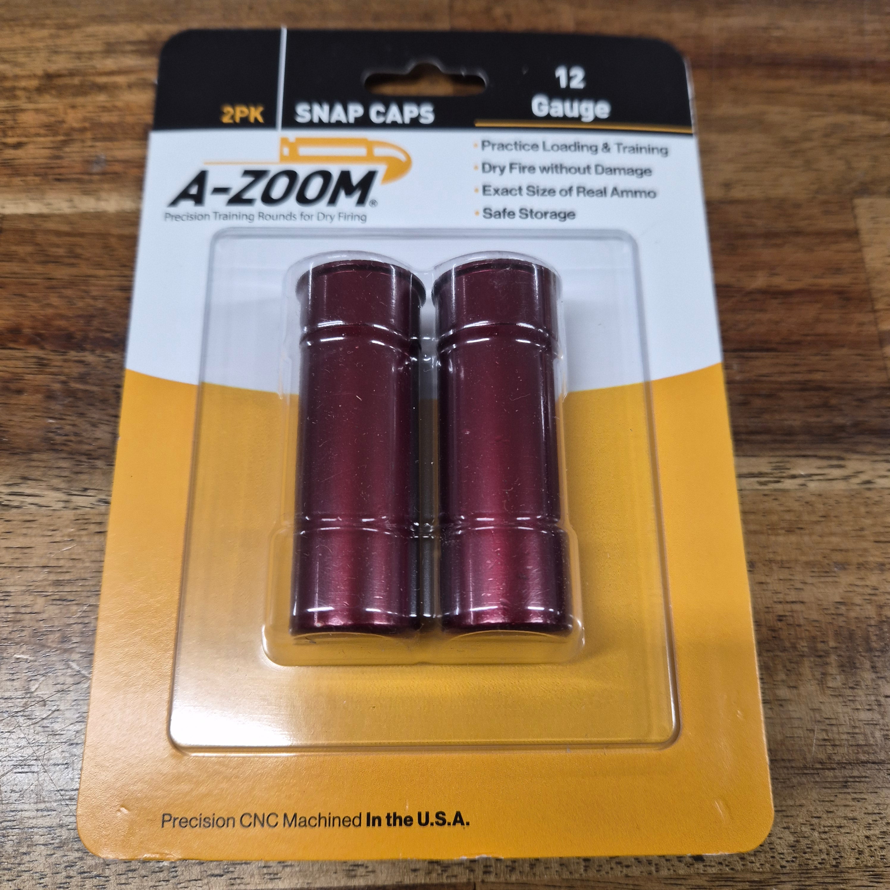A-ZOOM 12 GA SNAP CAPS 2 PK