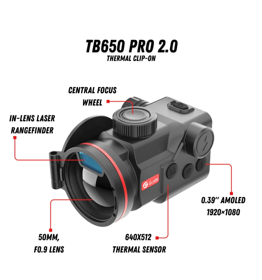 GUIDE TB650LS THERMAL CAMERA 640×512 PX, 12µM, 50MM LENS
